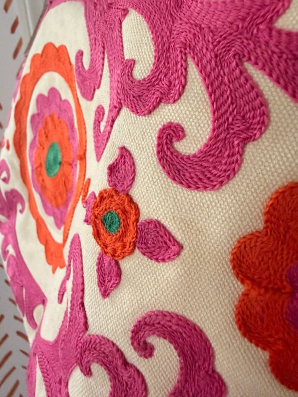 Boden Suzani embroidered canvas & leather bag | New Condition - Picture 3 of 8